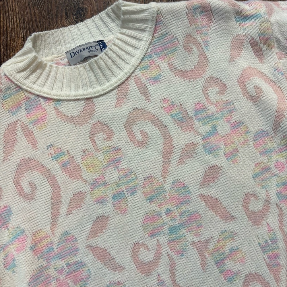 Vintage floral crewneck sweater - Picture 2 of 4